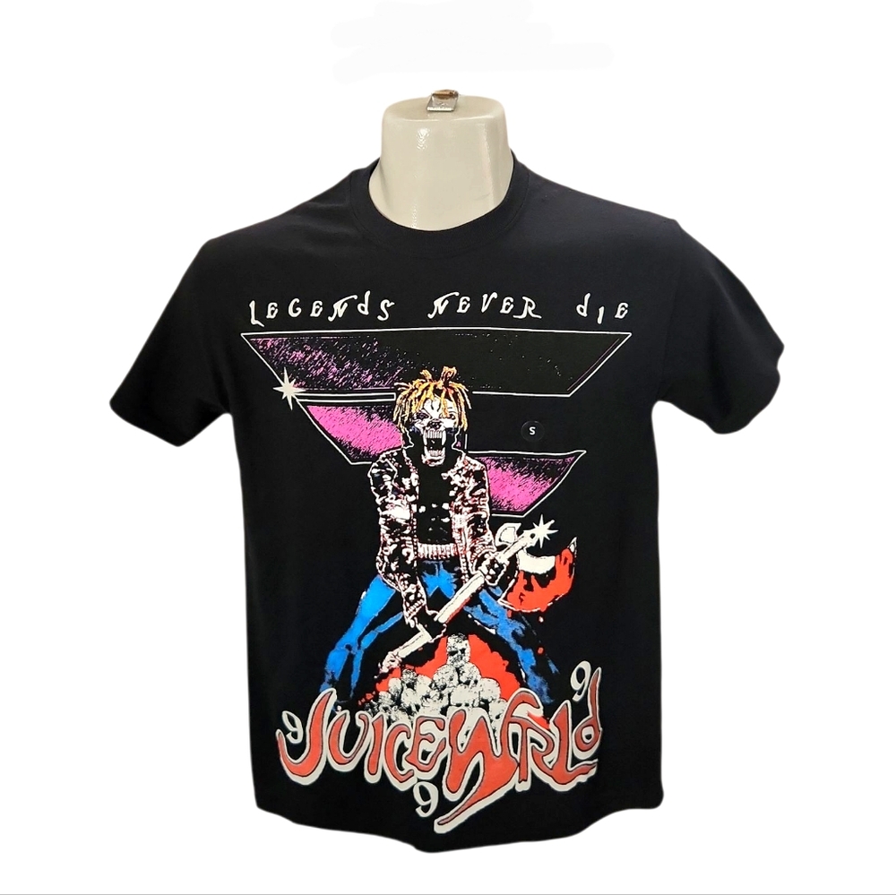 Juice Wrld X Faze Clan 666 Legends Never DIe Tee Shirt Men Size Small Black Rare